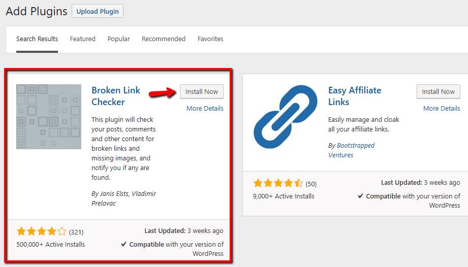 Broken Link Checker wordpress