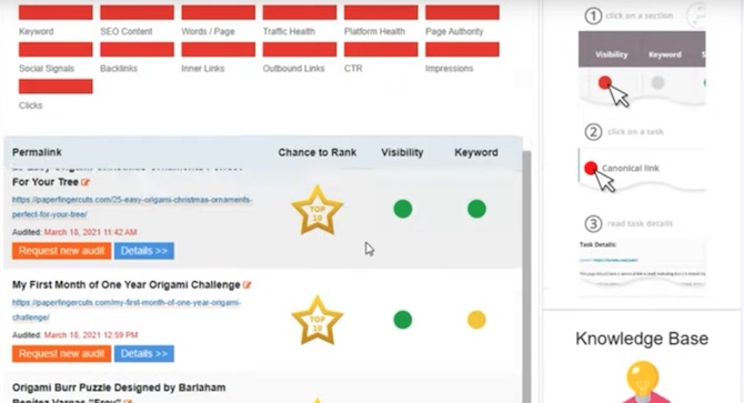 Squirrly SEO Focus Pages